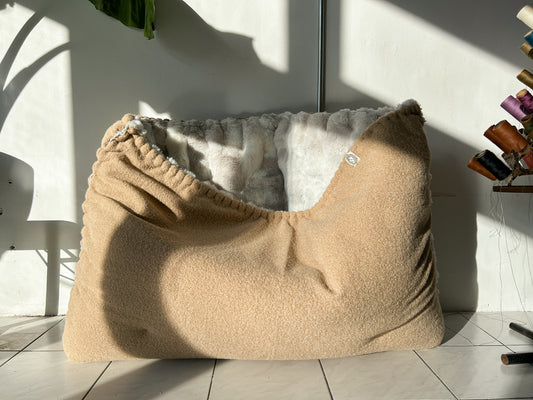 | READY TO SHIP | Blended brown teddy size L+ FLOOF FOR PEOPLE