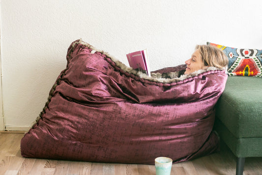 | READY TO SHIP | Aubergine marlbe velvet size L FLOOF FOR PEOPLE